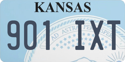 KS license plate 901IXT