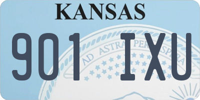 KS license plate 901IXU