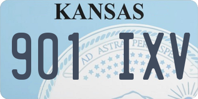 KS license plate 901IXV