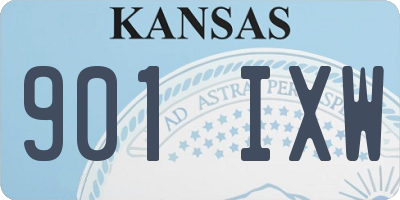 KS license plate 901IXW