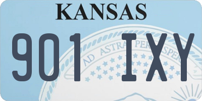 KS license plate 901IXY