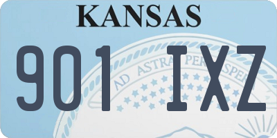 KS license plate 901IXZ