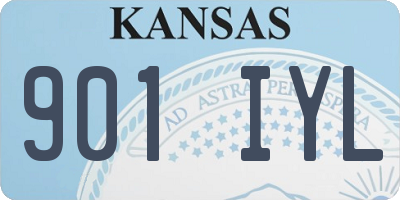 KS license plate 901IYL