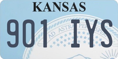 KS license plate 901IYS