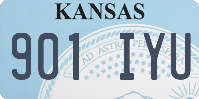 KS license plate 901IYU