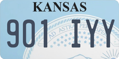 KS license plate 901IYY