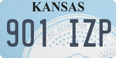 KS license plate 901IZP