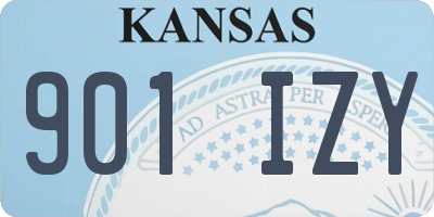 KS license plate 901IZY