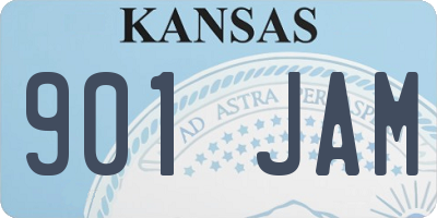 KS license plate 901JAM