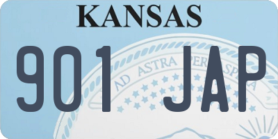 KS license plate 901JAP