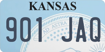 KS license plate 901JAQ