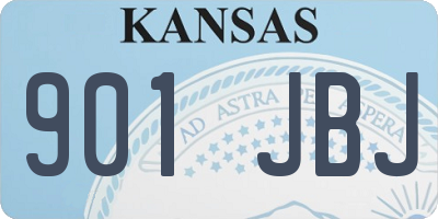 KS license plate 901JBJ