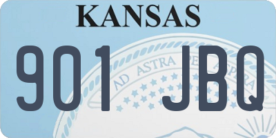 KS license plate 901JBQ