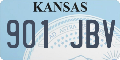 KS license plate 901JBV