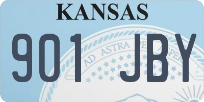 KS license plate 901JBY