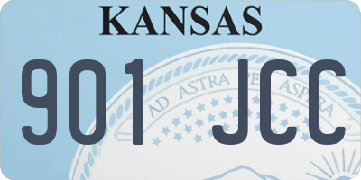 KS license plate 901JCC