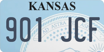 KS license plate 901JCF