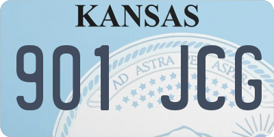 KS license plate 901JCG