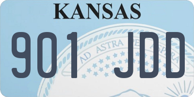 KS license plate 901JDD