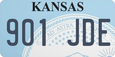 KS license plate 901JDE