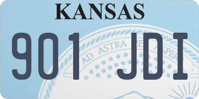 KS license plate 901JDI