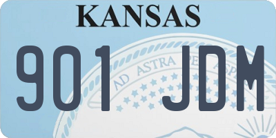 KS license plate 901JDM