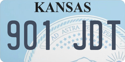 KS license plate 901JDT