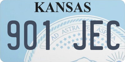 KS license plate 901JEC