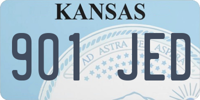 KS license plate 901JED