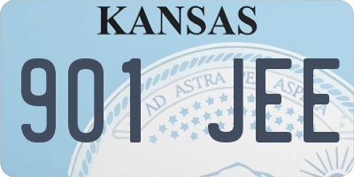 KS license plate 901JEE