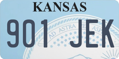 KS license plate 901JEK