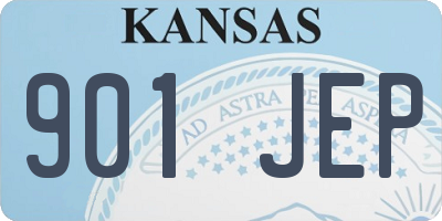 KS license plate 901JEP