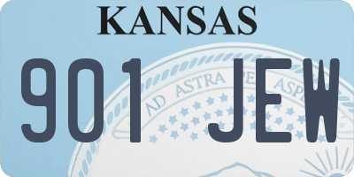 KS license plate 901JEW