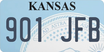 KS license plate 901JFB