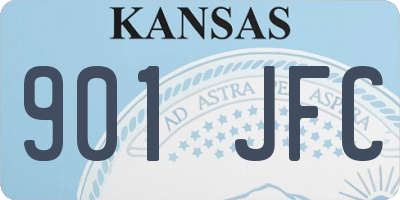 KS license plate 901JFC