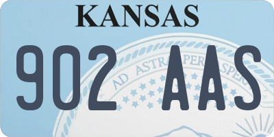 KS license plate 902AAS