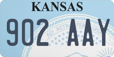 KS license plate 902AAY