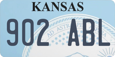 KS license plate 902ABL