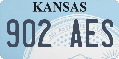 KS license plate 902AES