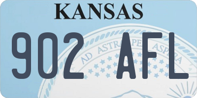 KS license plate 902AFL