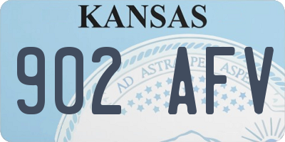 KS license plate 902AFV