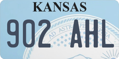 KS license plate 902AHL