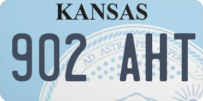 KS license plate 902AHT
