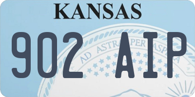 KS license plate 902AIP