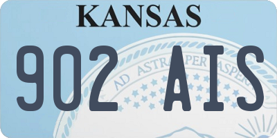 KS license plate 902AIS