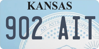 KS license plate 902AIT