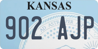 KS license plate 902AJP