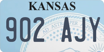 KS license plate 902AJY