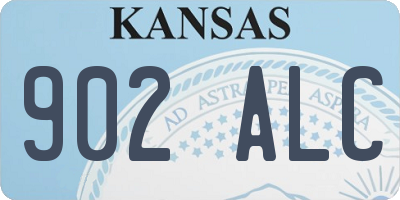 KS license plate 902ALC