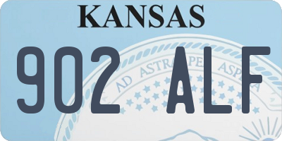KS license plate 902ALF